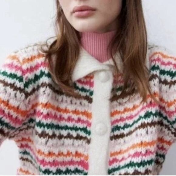Zara Knit Striped Size S Small Multicoloured Ref: 3859/004 - Picture 2 of 8